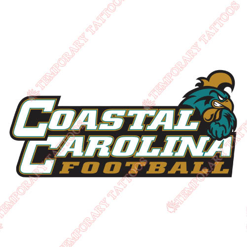 Coastal Carolina Chanticleers Customize Temporary Tattoos Stickers NO.4156